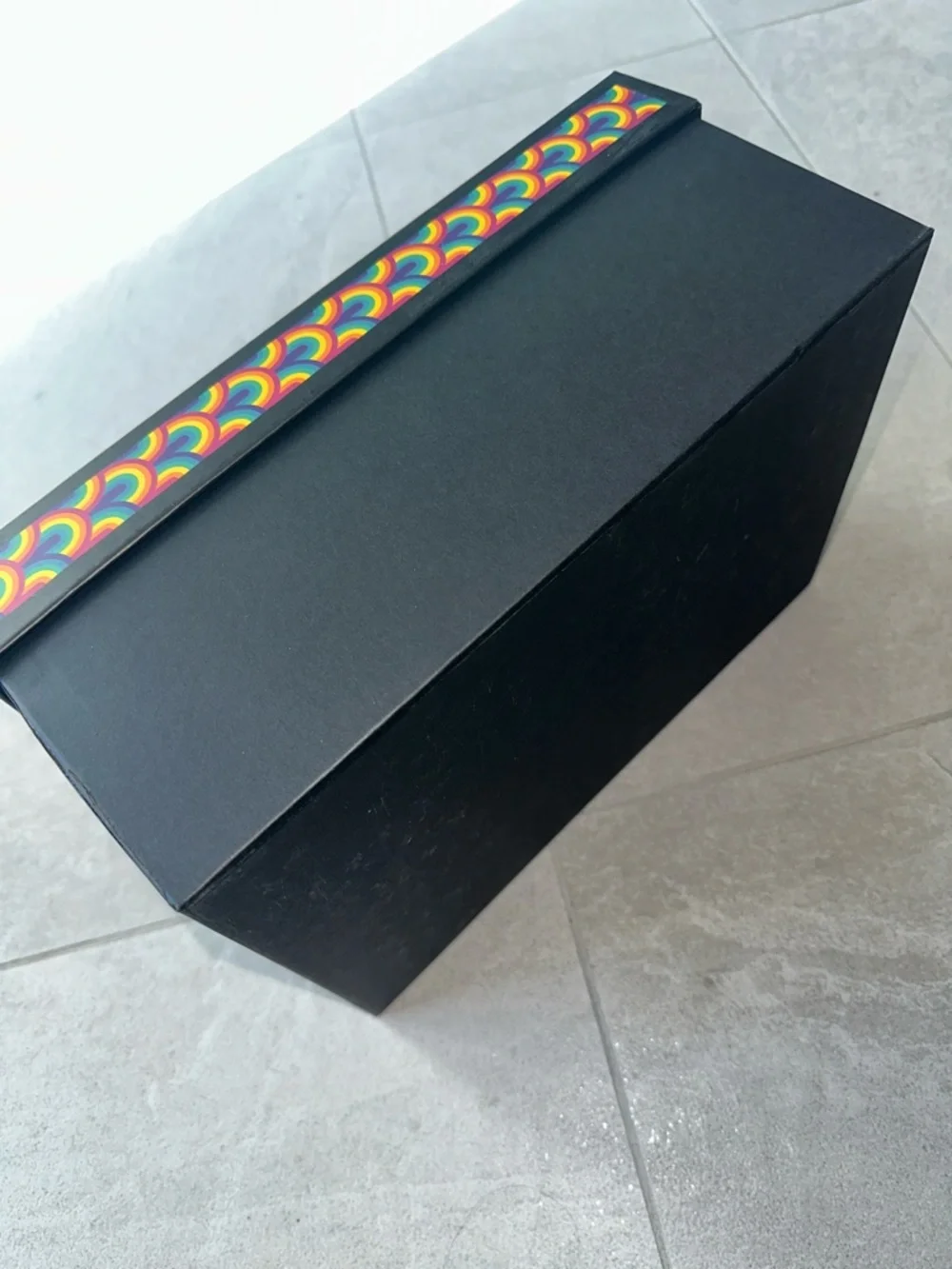 Kurt Geiger Multicolor Rainbow Pattern Decorative Box